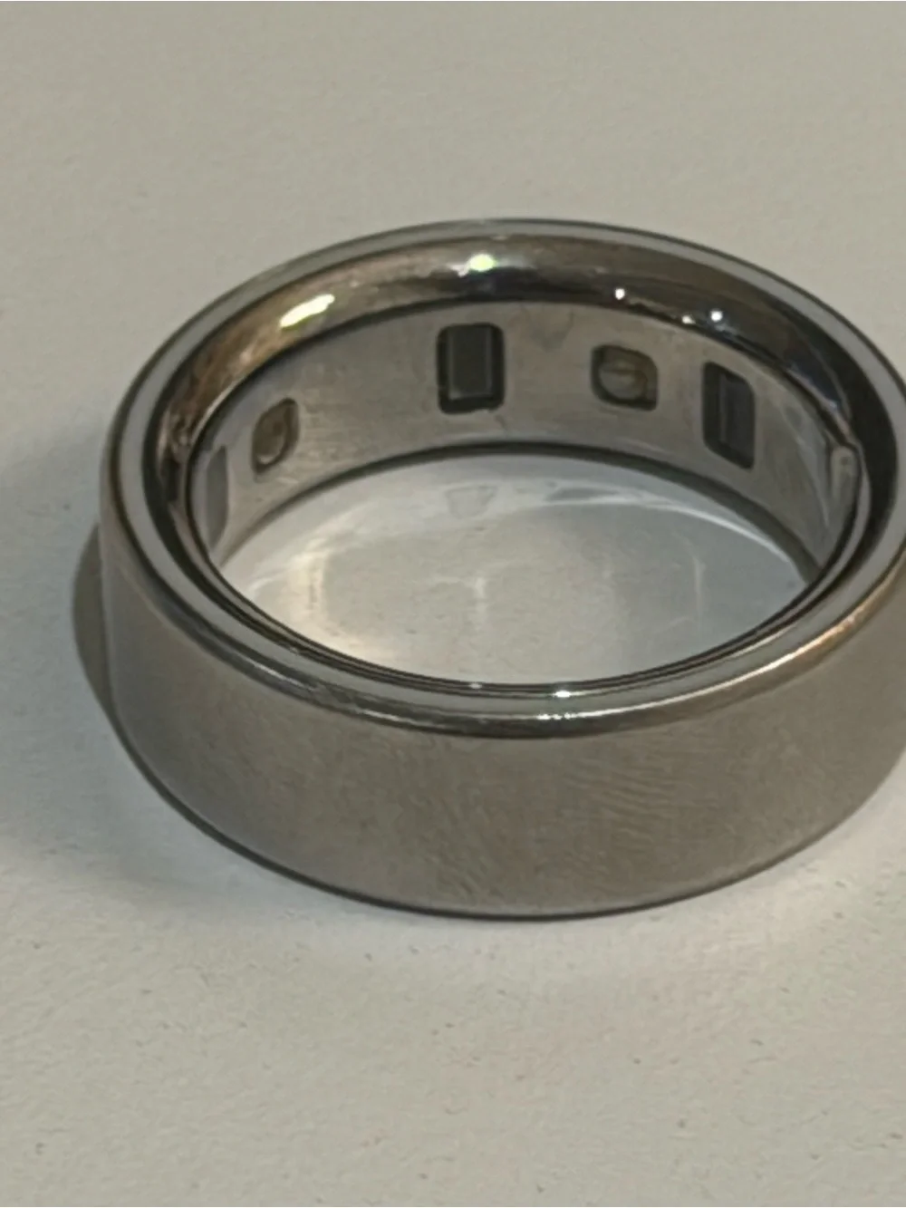 Oura ring gen 4- brushed silver, size 10